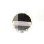 Plateau miroir décoratif rond LAMPERT, or, 5cm, Ø30cm