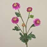 Chrysanthème synthétique RYON, lilas, 70cm, Ø3-5cm