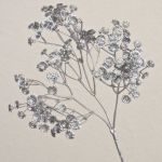 Fleur artificielle de gypsophile MARLIESE, argent, 65cm, Ø1-1,5cm