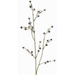 Branche artificielle de Stirlingia latifolia COLLAN, noir et blanc, 75 cm, Ø 1 cm