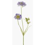 Branche artificielle de scabieuse ANDIA, bleu-lilas, 80cm, Ø8-10cm