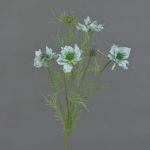Künstlicher Schwarzkümmel Zweig SEVIN, hellblau-grün, 65cm, Ø6-7cm