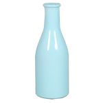 Bouteille en verre ANYA, bleu clair, 18cm, Ø6,5cm