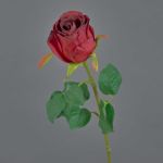 Fleur décorative Rose KLONI, rouge, 50cm, Ø5,5cm