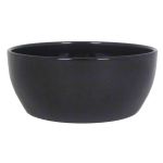 Coupe de fleurs en céramique TEHERAN BRIDGE, noir, 9,5cm, Ø22,5cm