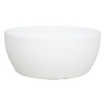 Coupe de fleurs en céramique TEHERAN BRIDGE, blanc mat, 9,5cm, Ø22,5cm