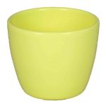 Petit pot de fleurs TEHERAN BASAR, céramique, jaune clair, 6cm, Ø7,5cm