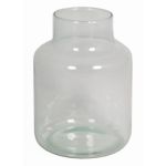 Vase à fleurs SIARA en verre, transparent, 20cm, Ø15cm