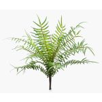 Plante artificielle : fougère à nervures CASCOT sur tige, verte, 25 cm