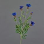 Künstliche Blume Kornblume ORTIGO, blau, 60cm, Ø2-6cm