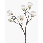Fleur artificielle Magnolia ANEU, crème, 65 cm, Ø 7-8 cm