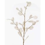Branche artificielle Lunaria BUELNA, crème, 105cm
