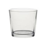 Bougeoir en verre ALENA, transparent, 9cm, Ø10cm