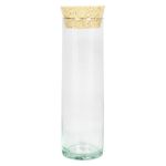 Tube avec bouchon en liège SINAN, transparent, 20cm, Ø6cm