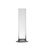 Vase soliflore ABIRAMY en verre, pied, transparent, 15cm, Ø6cm