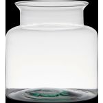 Photophore KARIN EARTH en verre, recyclé, transparent, 19cm, Ø19cm