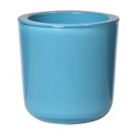 Porte-bougie NICK en verre, bleu turquoise, 7,5cm, Ø7,5cm
