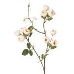 Fausse branche de rose-chou LORRAINE, collection écologique, crème-jaune, 65cm, Ø2,5cm
