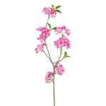 Branche décorative de cerisier du Japon FYNLOK avec des fleurs, rose fuchsia, 75cm