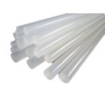 Bâtons de colle chaude PIRENA, haute température, 6 pièces, transparent, 20cm, Ø1,1cm