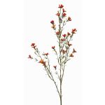 Fleur artificielle de cire NIANG, orange-rouge, 80cm, Ø1,5-2,5cm