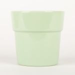 Pot à orchidée MARIVAN, céramique, vert menthe, 12,5cm, Ø13,5cm