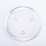 Support pour bougie rond VINCENTIA en verre, transparent, Ø14cm