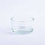 Photophore en verre TAMIO, transparent, 2,5cm, Ø4,2cm