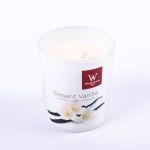Bougie parfumée ASTRID dans un verre, Elegant Vanilla, crème, 7,9cm, Ø7,1cm, 28h