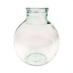 Vase boule BRENDEN en verre, recyclé, transparent, 30cm, Ø25cm