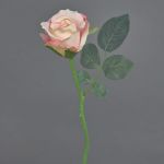 Rose artificielle ELLI, rose, 30cm, Ø6cm