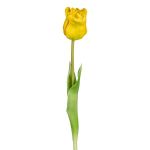 Fleur décorative Tulipe perroquet DOVLE, jaune, 45cm