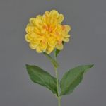 Fleur décorative Dahlia FLEMOR, jaune, 55cm