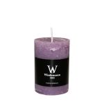 Bougie pilier AURORA, mauve, 9cm, Ø5,8cm, 30h - Made in Germany