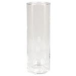 Vase en verre cylindrique SANYA OCEAN, transparent, 25cm, Ø10cm