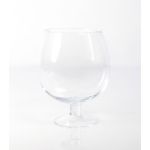 Vase boule sur pied / Grand verre à brandy LIAM, transparent, 20cm, Ø15cm