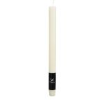 Bougie chandelle AURORA, ivoire, 27cm, Ø2,2cm, 10h - Made in Germany