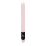 Bougie chandelle AURORA, rose clair, 27cm, Ø2,2cm, 10h - Made in Germany