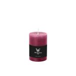 Bougie pilier / bougie en cire AURORA, magenta, 14cm, Ø9,8cm, 100h - Made in Germany