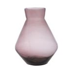 Vase à fleurs RAMUNDA en verre recyclé, violet-transparent, 30cm, Ø25cm