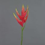 Héliconia artificielle TOMKE, rouge-vert, 80cm, Ø30cm