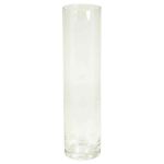 Vase à fleurs SANSA OCEAN, cylindre/rond, transparent, 40cm, Ø10cm