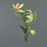 Fleur textile lis de gloire CELESTE, jaune, 75cm