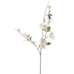 Branche de pêcher artificiel CAMILLES, rose-blanc, 80cm