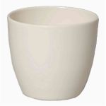 Pot de fleurs TEHERAN BASAR, céramique, crème, 12cm, Ø13,5cm