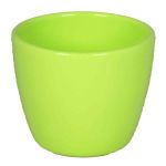 Petit pot de fleurs TEHERAN BASAR, céramique, vert pomme, 6cm, Ø7,5cm