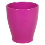 Pot à orchidée MALAYER, céramique, rose fuchsia, 15cm, Ø13,2cm