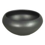 Coupe de fleurs en céramique URMIA LAKE, anthracite mat, 13cm, Ø30cm