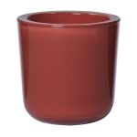 Porte-bougie NICK en verre, corail, 7,5cm, Ø7,5cm