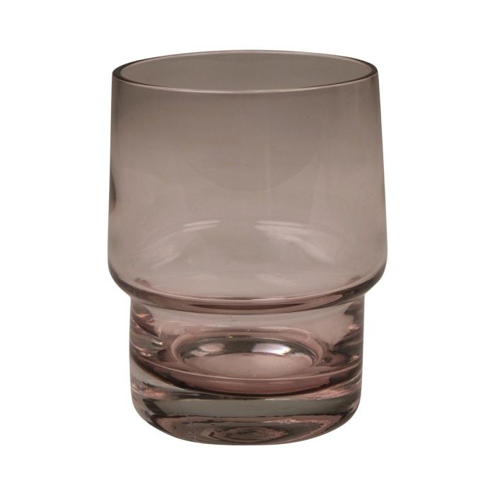 Verre à bougie DANERIS en verre, violet-transparent, 10cm, Ø8cm